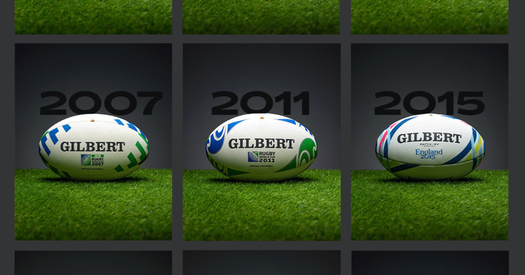 Heritage Series: Milestones in Motion, Gilbert's Rugby World Cup Balls