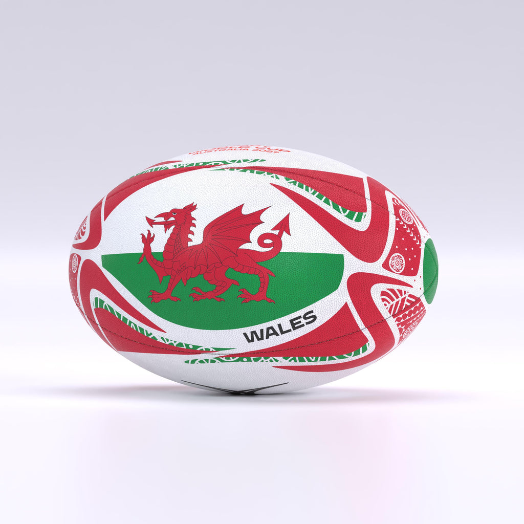 RWC 2027 Wales-Flaggenball