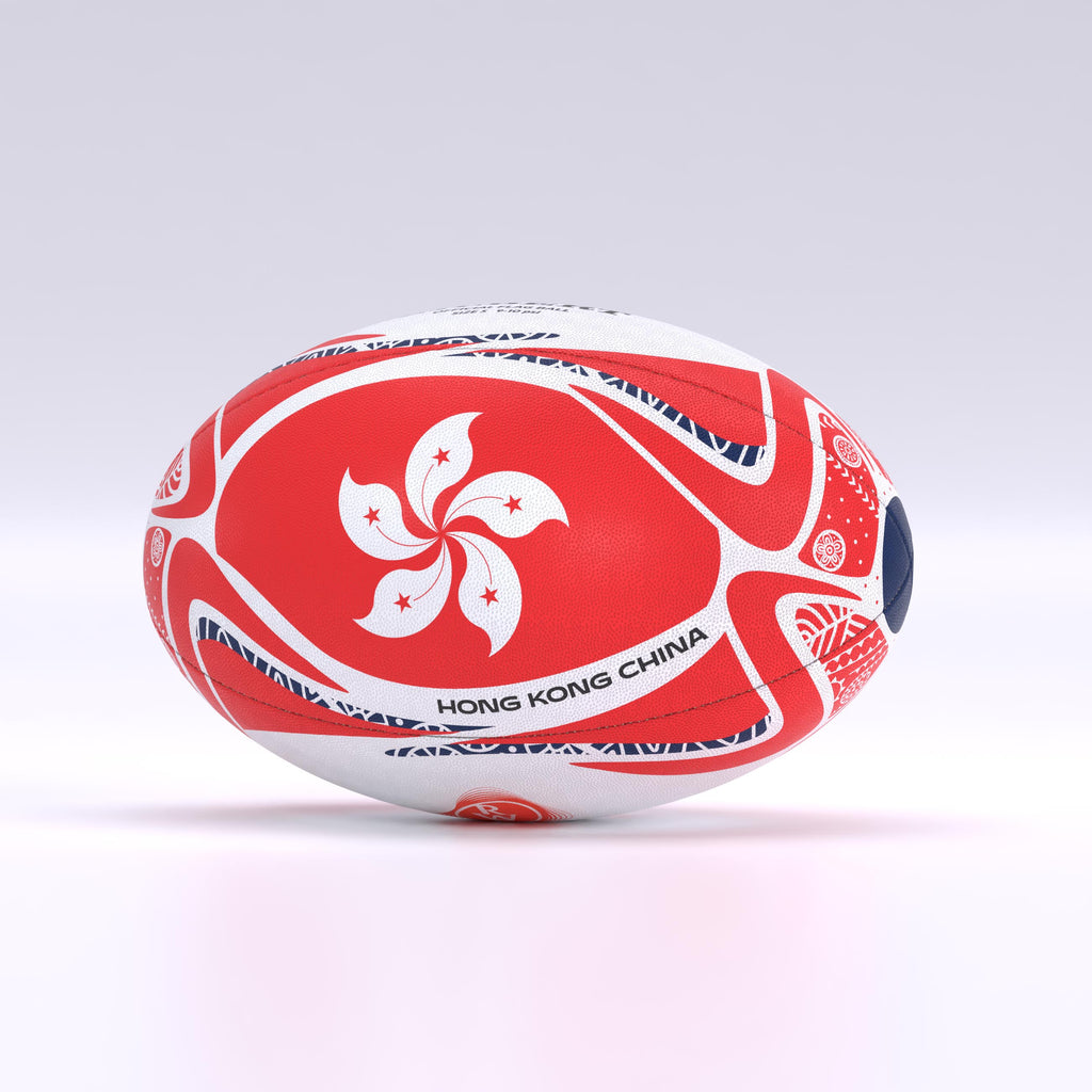 Balón con la bandera de Hong Kong, China, de la RWC 2027