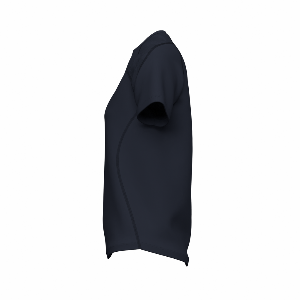 NCEE25Clothing GTS SS Tee Shirt Women's Dark Navy, Left