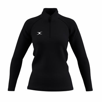 NCHC25Clothing GTS 14 Zip Fleece Women's Black Front