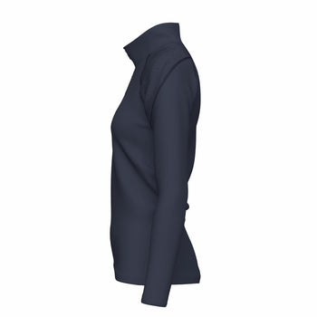 NCHC25Clothing GTS 14 Zip Fleece Women's Dark Navy, Left