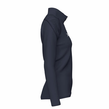 NCHC25Clothing GTS 14 Zip Fleece Women's Dark Navy, Right