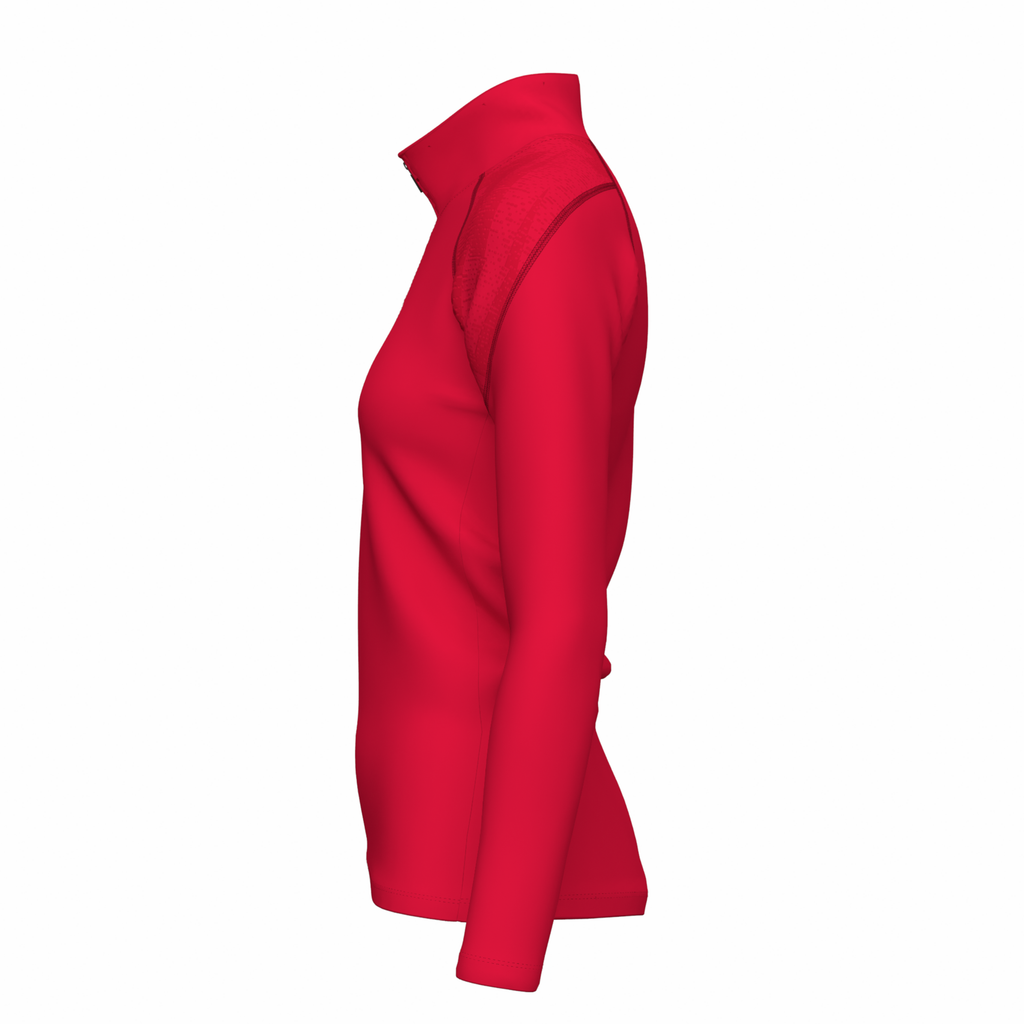 NCHC25Clothing GTS 14 Zip Fleece Women's Red, Left