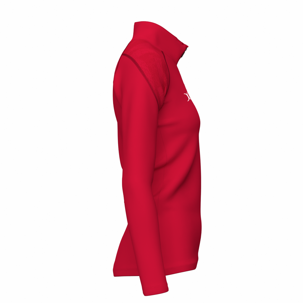 NCHC25Clothing GTS 14 Zip Fleece Women's Red, Right