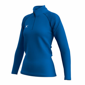 NCHC25Clothing GTS 14 Zip Fleece Women's Royal, Three Quarter