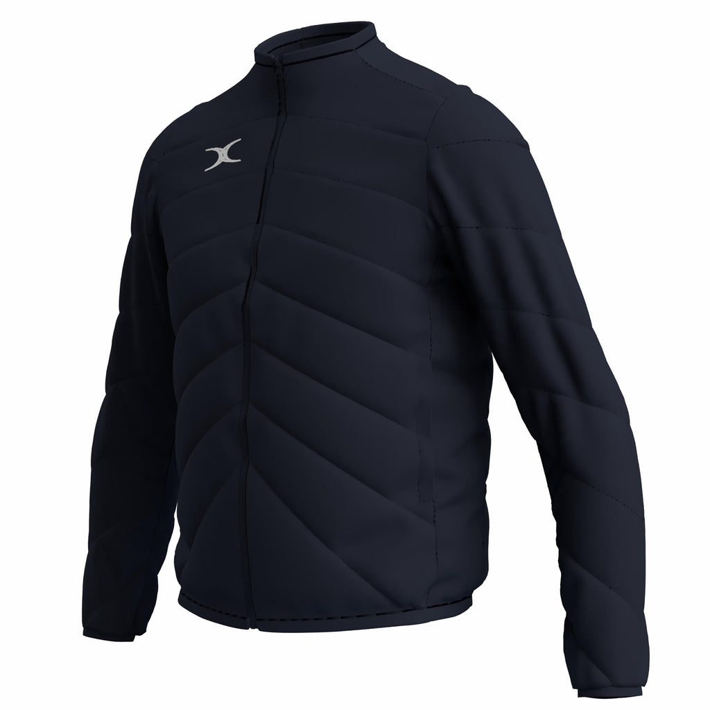 RCBI26Clothing GTS Full Zip Jacket Dark Navy-Three Quarter Left