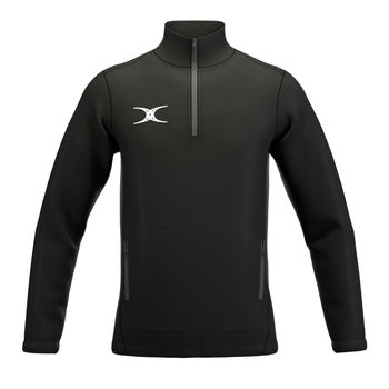 RCBS26Clothing JKT ATOM QTR ZIP BLACK M-Front