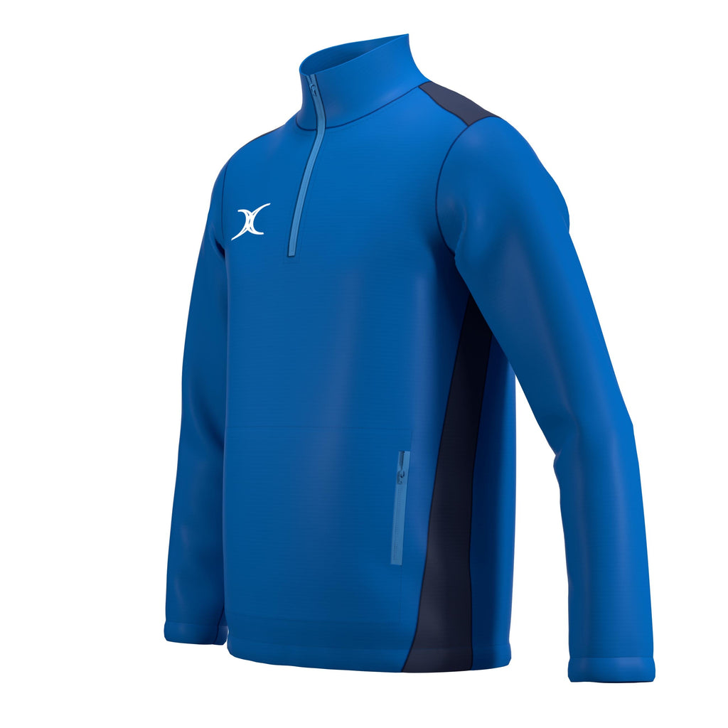 RCBS26Clothing JKT ATOM QTR ZIP ROYAL DARK NAVY M-Three Quarters Left