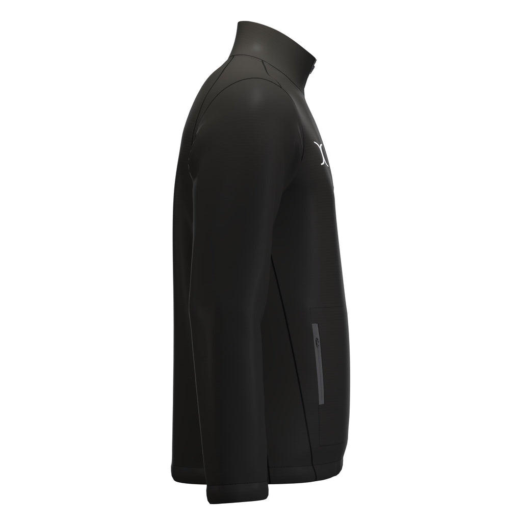RCBT26Clothing JKT ATOM QTR ZIP BLACK M-Right Side