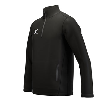 RCBT26Clothing JKT ATOM QTR ZIP BLACK M-Three Quarters Left