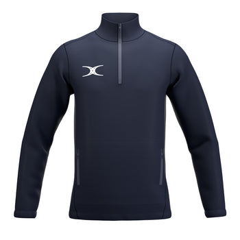 RCBT26Clothing JKT ATOM QTR ZIP DARK NAVY M-Front