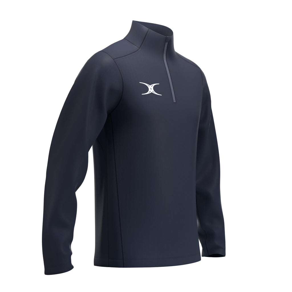 RCCC25Clothing TOP QTR ZIP FLEECE ATOM DARK NAVY M-Three Quarter Right