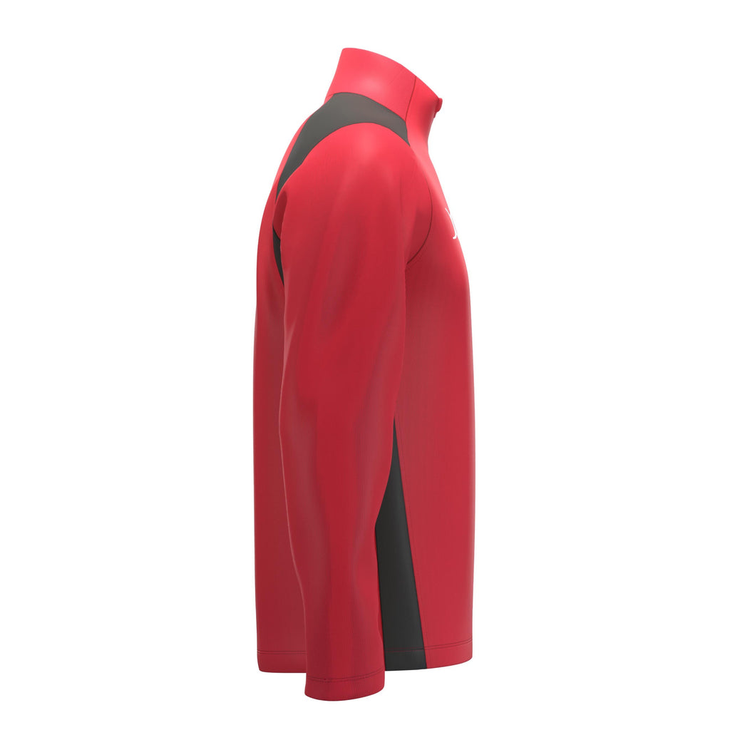 RCCC25Clothing TOP QTR ZIP FLEECE ATOM RED BLACK M-Right Side