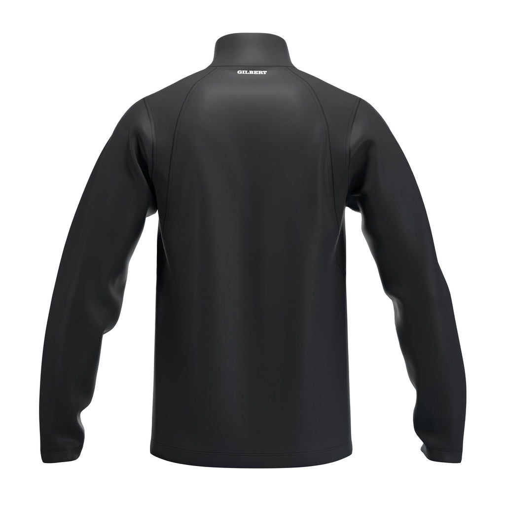 RCCD25Clothing TOP QTR ZIP FLEECE ATOM BLACK M-Back