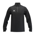 RCCD25Clothing TOP QTR ZIP FLEECE ATOM BLACK M-Front