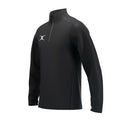 RCCD25Clothing TOP QTR ZIP FLEECE ATOM BLACK M-Three Quarter Left