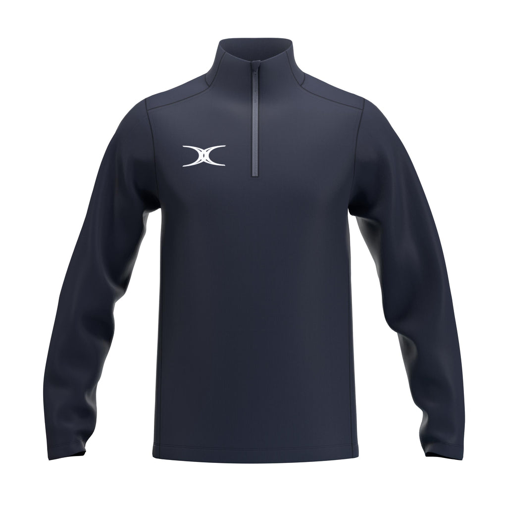 RCCD25Clothing TOP QTR ZIP FLEECE ATOM DARK NAVY M-Front
