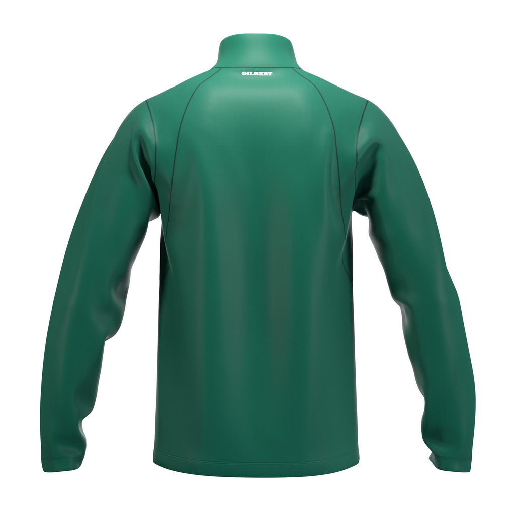 RCCD25Clothing TOP QTR ZIP FLEECE ATOM GREEN M-Back