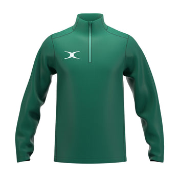 RCCD25Clothing TOP QTR ZIP FLEECE ATOM GREEN M-Front