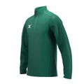 RCCD25Clothing TOP QTR ZIP FLEECE ATOM GREEN M-Three Quarter Left