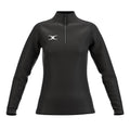 RCCE25Clothing TOP QTR ZIP FLEECE ATOM BLACK WOMEN 10-Front