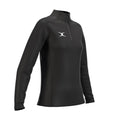RCCE25Clothing TOP QTR ZIP FLEECE ATOM BLACK WOMEN 10-Three Quarters Right