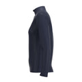 RCCE25Clothing TOP QTR ZIP FLEECE ATOM DARK NAVY WOMEN 10-Left Side