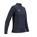 RCCE25Clothing TOP QTR ZIP FLEECE ATOM DARK NAVY WOMEN 10-Three Quarters Right