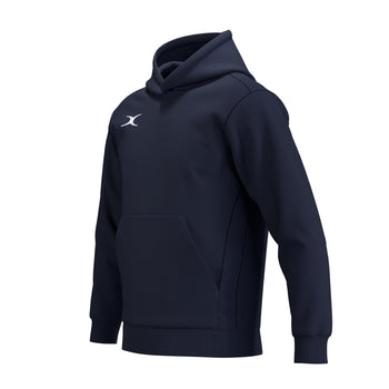 RCCO26Clothing TOP HOODIE ATOM DARK NAVY 9-10-Three Quarters Right