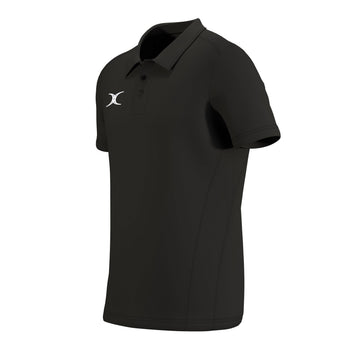 RCFL26Clothing POLO SHORT SLEEVE ATOM BLACK M-Three Quarters Left