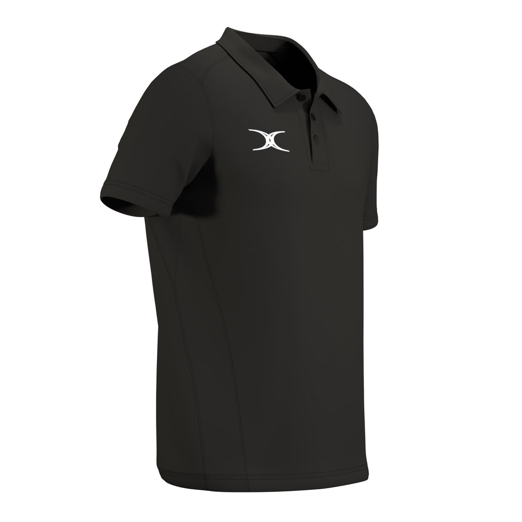 RCFL26Clothing POLO SHORT SLEEVE ATOM BLACK M-Three Quarters Right
