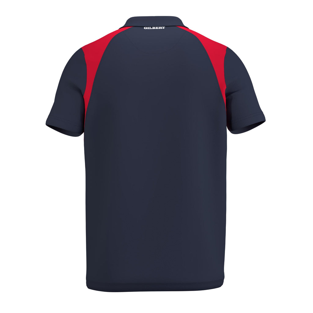 RCFL26Clothing POLO SHORT SLEEVE ATOM DARK NAVY RED M-Back