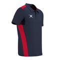 RCFM26Clothing POLO SHORT SLEEVE ATOM DARK NAVY RED M-Three Quarters Right