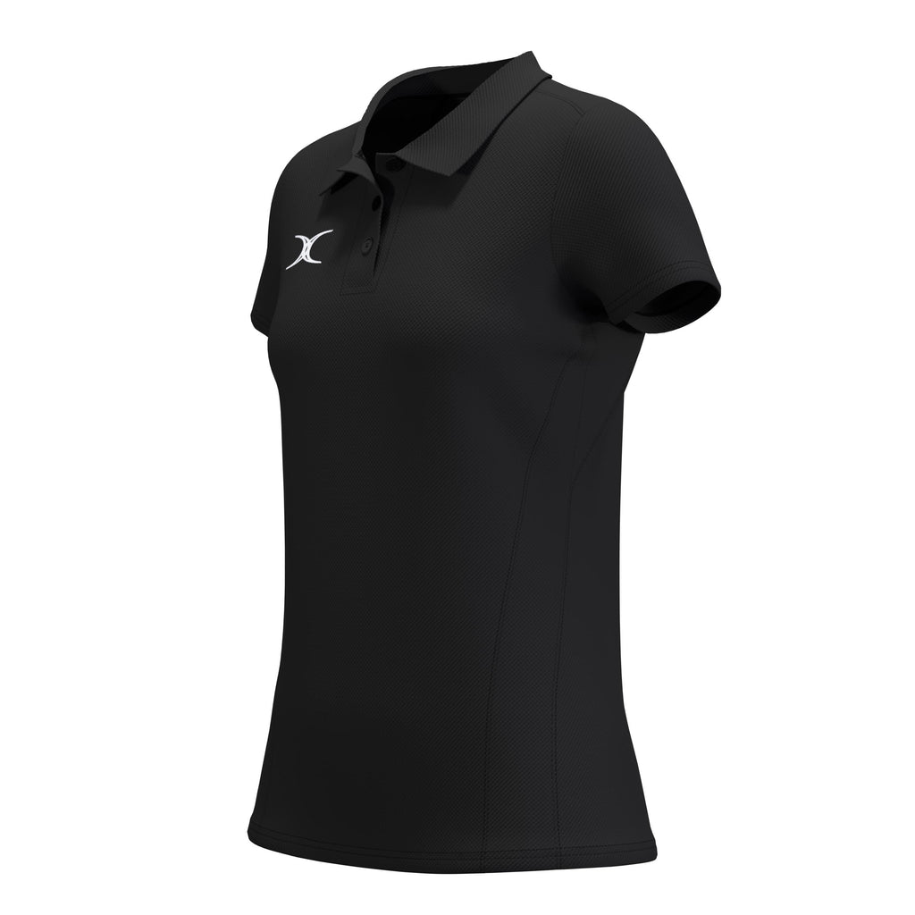 RCFN26Clothing POLO SHORT SLEEVE ATOM BLACK WOMEN 10-Three Quarters Left