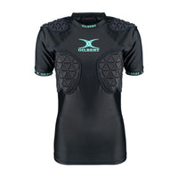 RPCC26Body armour_Mouthguards Triflex Lite V3 Body Armour Black Aqua Front