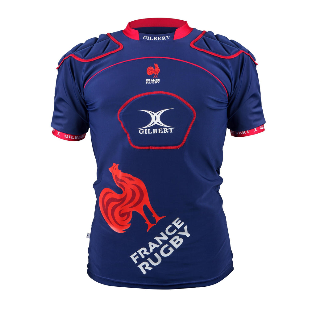 RPCH24Body armour_Mouthguards Atomic V3 France Rugby Bodyarmour Front