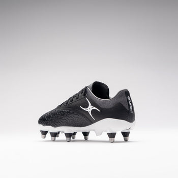 RSAE26Boots Icon Vapour 8 Stud Black Grey Instep Heel