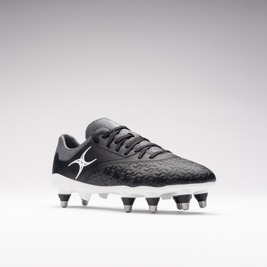 RSAE26Boots Icon Vapour 8 Stud Black Grey Outstep Toe
