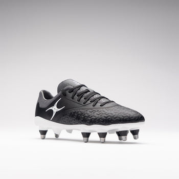 RSAE26Boots Icon Vapour 8 Stud Black Grey Outstep Toe