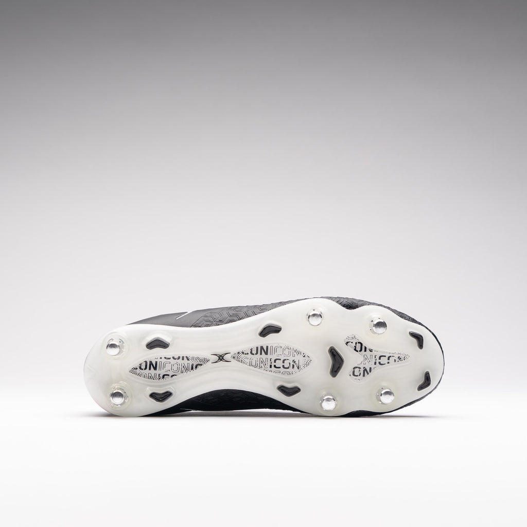 RSAG26Boots Icon Vapour 6 Stud Black Grey Sole
