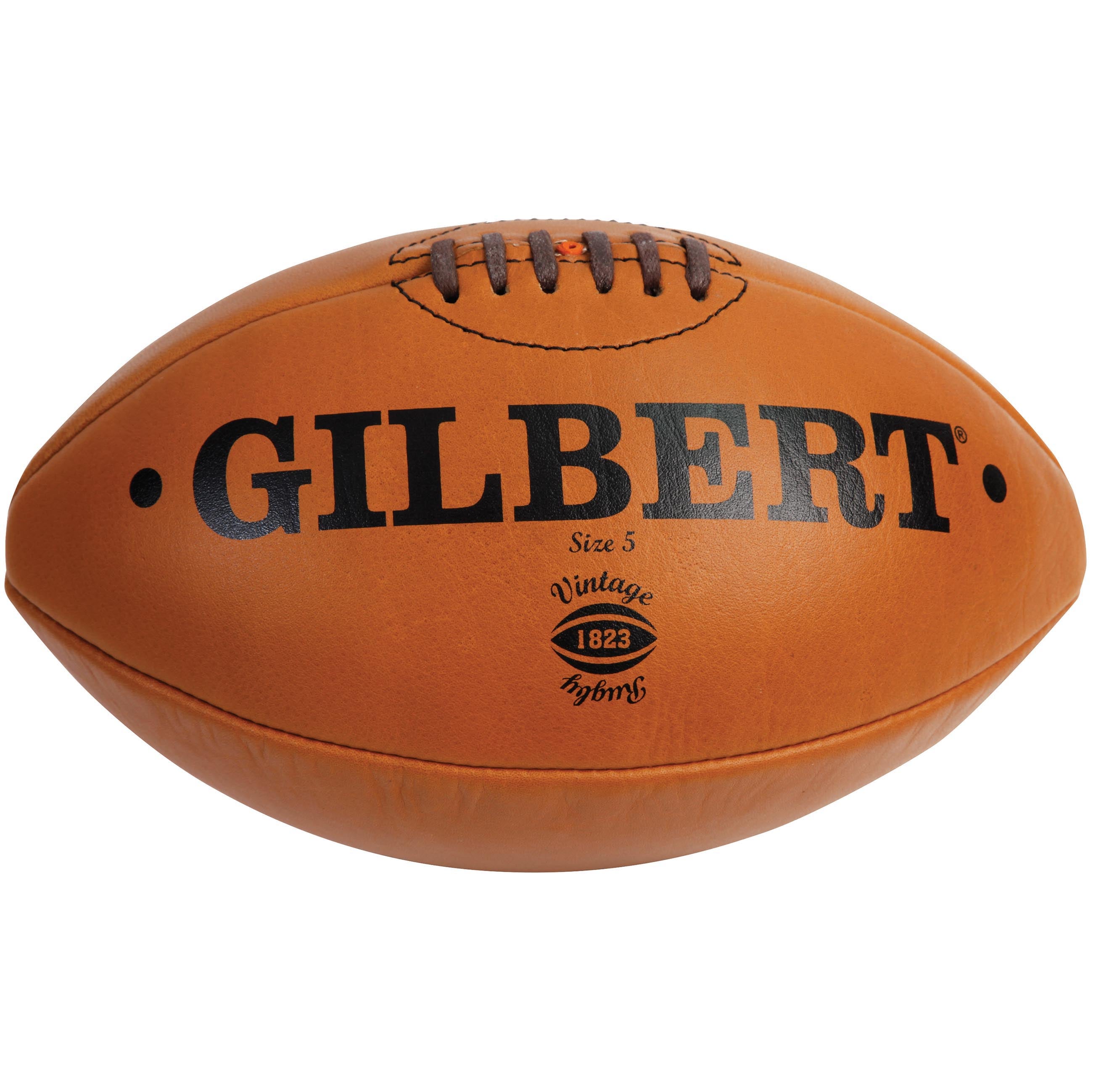 Gilbert's First Rugby Ball Vintage Leather Rugby Ball | Original style rugby ball | Gilbert ...
